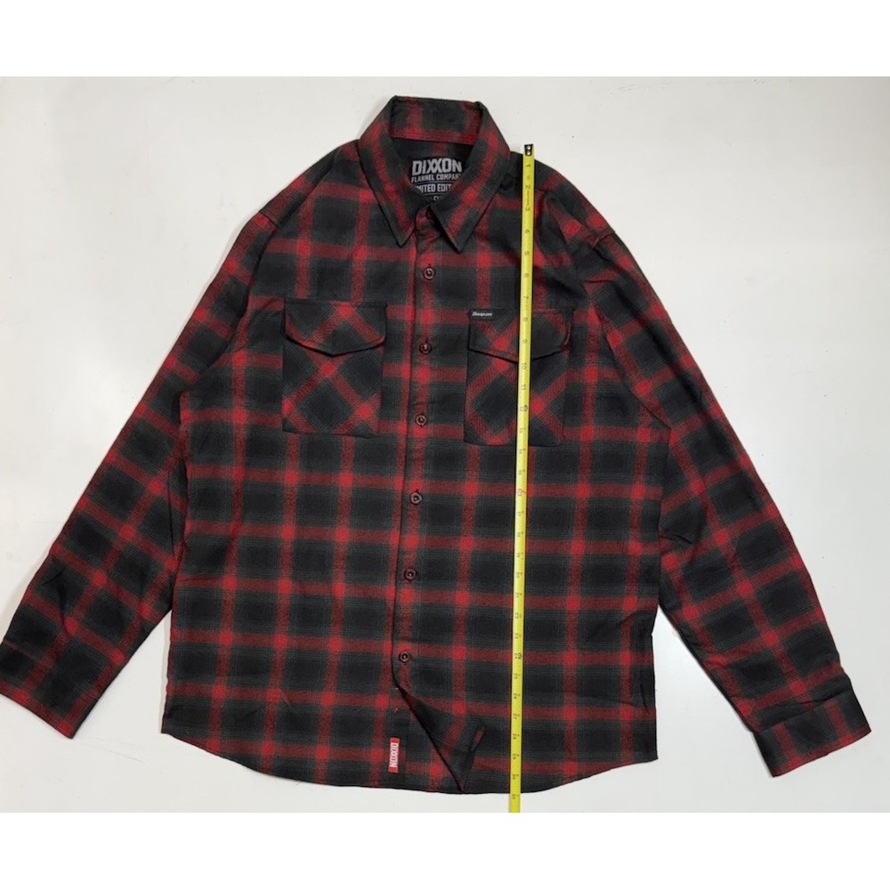 Dixxon Flannel Shirt Mens L Form Function Snap On Tools Limited Edition Plaid